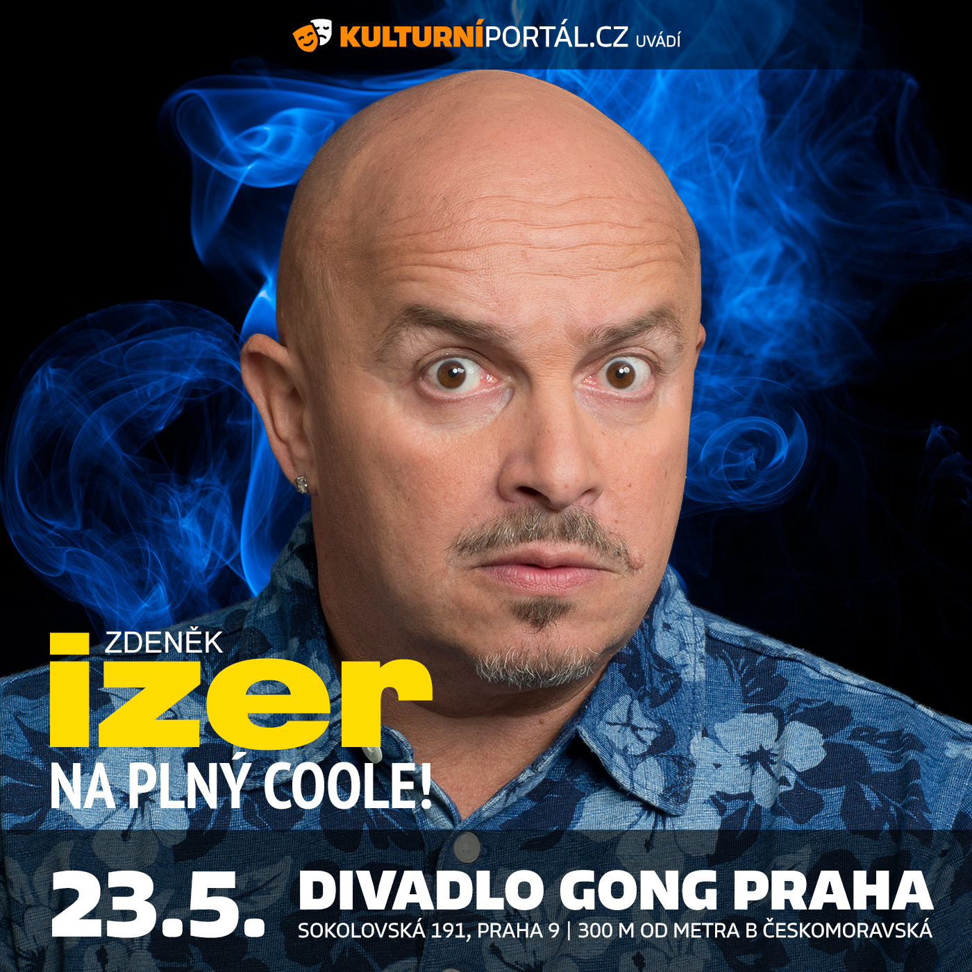 Zdeněk Izer na plný coole 23.5.2023 v Divadle Gong Praha | Divadelní ...
